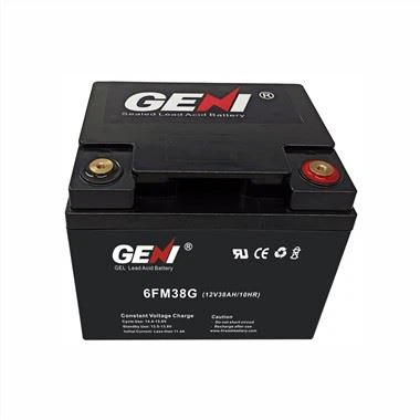 GEL 12V 38AH Battery Aigéad Luaidhe Séalaithe
